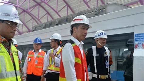 Jokowi Uji Coba Pertama Lrt Jabodebek Jalur Cibubur Cawang Juli