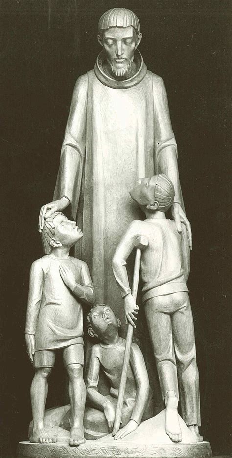 Wooden Statue Of St John Of God Ferdinand Stuflesser