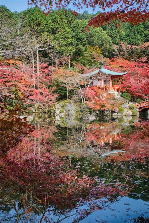 Autumn Scenery Of Daigoji Temple Daigo Ji Stock Image Image Of Pond