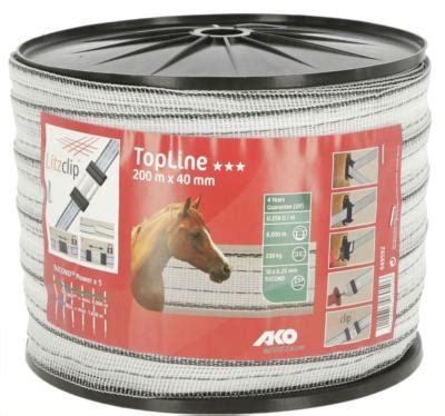 Ruban De Cl Ture Topline Mm M Blanc Et Noir Petfarming