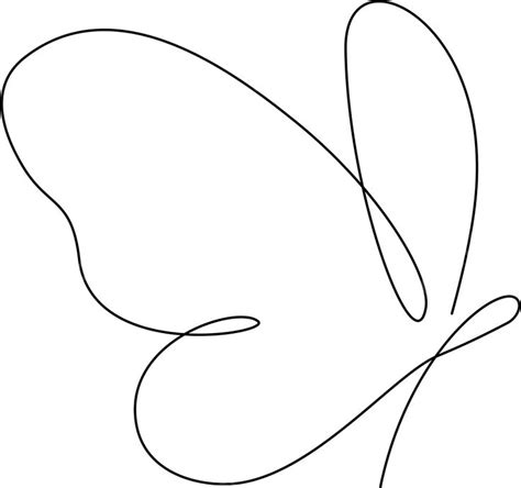 Desenho De Linha Desenho Cont Nua Vetorial Borboleta Minimalista Png