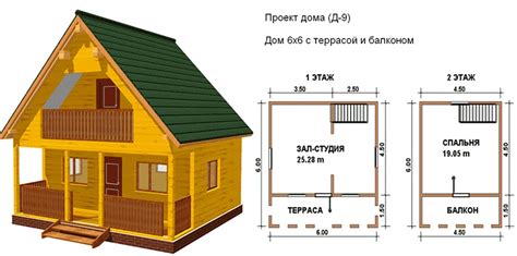 Практичная планировка дома 6 на 6 - советы специалиста!