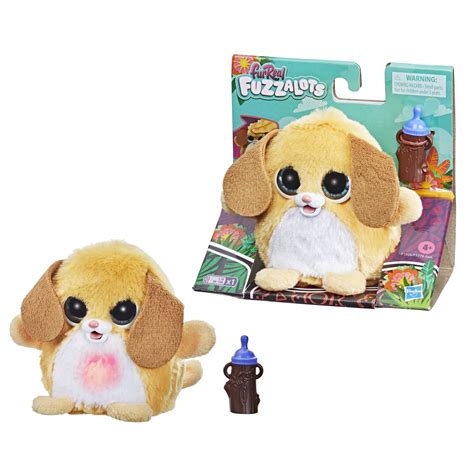 furReal Fuzzalots Puppy Color-Change Interactive Feeding Toy, Ages 4 ...