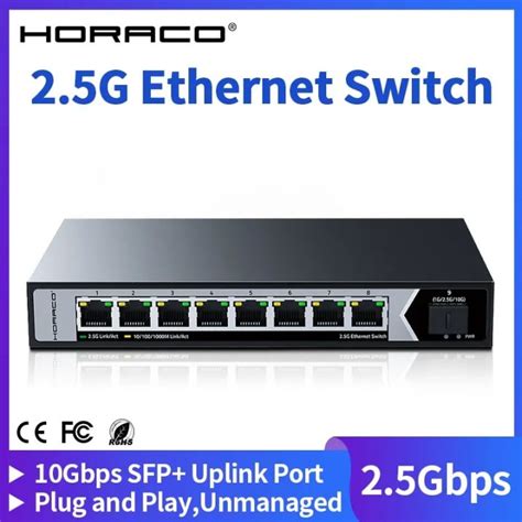 Horaco Gbe Ethernet Switch Port Gbase T Mbps Network Switch