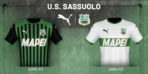 Puma US Sassuolo 20 21 Centenary Home Away Third Kits Released