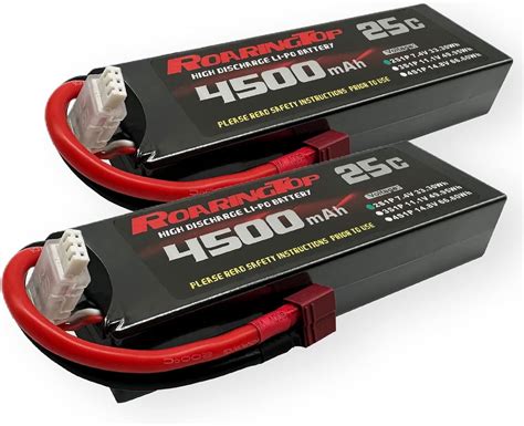 RoaringTop 2S Lipo Battery 4500mAh 7 4V 25C Hardcase RC Lipo Battery