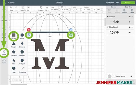 Cricut Split Monogram Tutorial + Free SVG! - Jennifer Maker