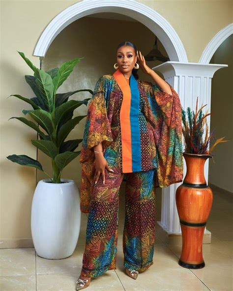 Agbada Batik Chiffon Inspired African Print Set African Fashion