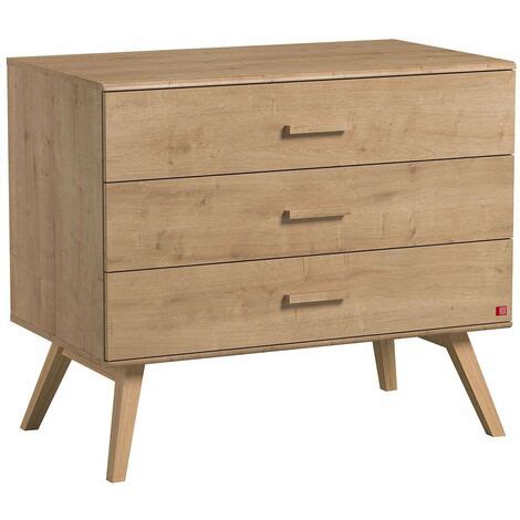 CALICOSY Commode 3 Tiroirs L100 Cm Nautis