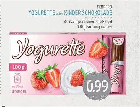 Ferrero Yogurette Oder Kinder Schokolade Angebot Bei Edeka Struve