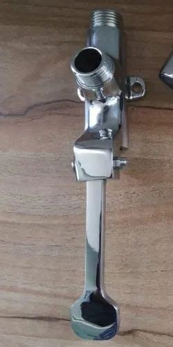 Silver Stainless Steel Foot Operated Tap For Bathroom Fitting At Rs