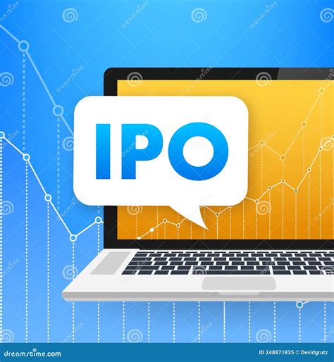 Vector IPO Initial Public Offering Concept In Flat Style Investment