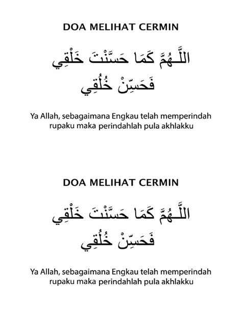 Doa Melihat Cermin Pdf