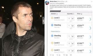 Liam Gallagher Tickets Snapped By Touts Leaving Fans Angry Daily Mail