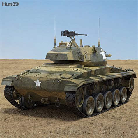 M24 채피 3D 모델 - 다운로드 전차 on 3DModels.org