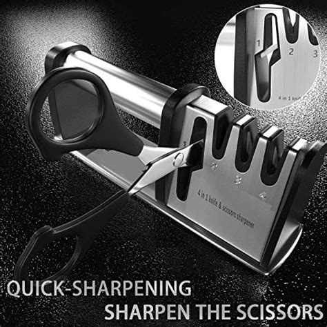 Knife Sharpener In Kitchen Blade And Scissor Sharpening Tool