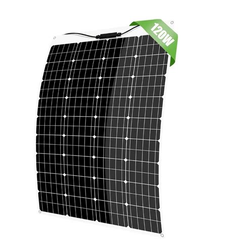 Buy Giosolar 120W 18V 12V Flexible Solar Panel Monocrystalline Solar