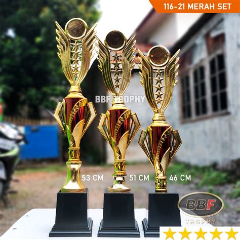 Jual Piala Set 116 21 Merah Juara 1 2 3 Shopee Indonesia