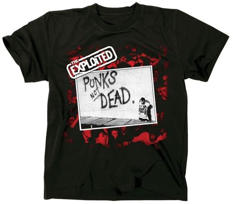 Exploited Punks Not Dead Tee Punks Not Dead Dead Tees T Shirts S