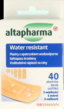 Altapharma Plastry Z Opatrunkiem Wodoodporne Szt Drogeria