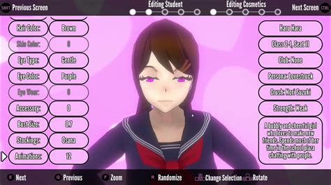 Yandere Simulator Custom Mode Part 1 Customizing Youtube