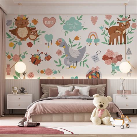 Jungle Theme Kids Room Wallpaper – Myindianthings