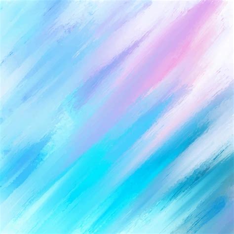 Pastel Coloured Hand Painted Abstract Canvas Art Vector Art At