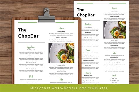 Restaurant Menu Template 42 Legal Size - Restaurant Spider