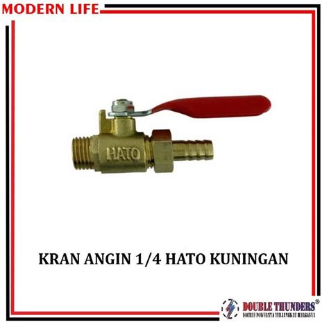 Jual Air Cock Hato Kran Angin Compressor 1 4 HATO RRT Merk Random