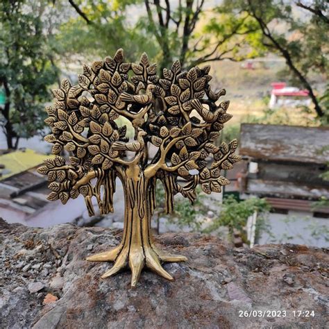 Brass Tree Of Life With Roots Intricate Design Bodhi Tree Hanging Tree