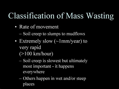 Mass Movements Wasting Ppt Download