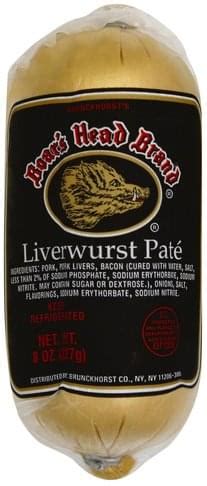 Boars Head Liverwurst Pate 8 Oz Nutrition Information Innit