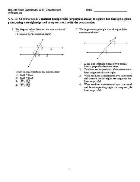 Parallel And Perpendicular Lines Lesson Plan