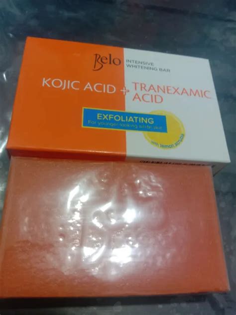 Belo Intensive Whitening Bar Kojic Acid Tranexamic Acid Exfoliating