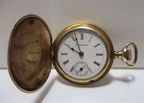 Antique Hampden Pocket Watch Molly Stark Model With Custom Dial