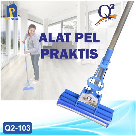 Jual Alat Pel Lantai Busa PVA Mop Wiper Busa Sodok Q2 103 Shopee