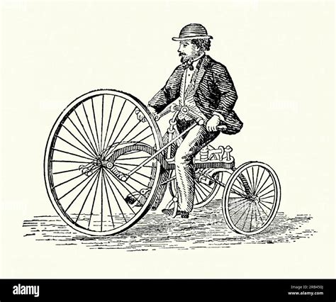 1880s bicycle drawing hi-res stock photography and images - Alamy