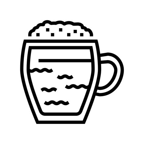 Hot Chocolate Line Icon Vector Illustration Vector Art At Vecteezy