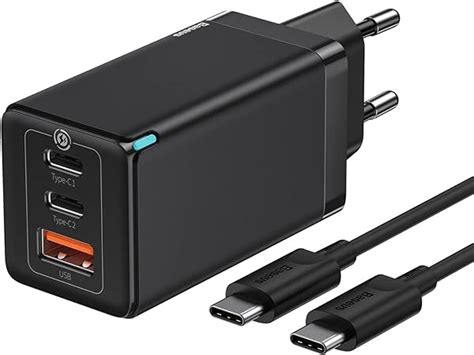 Baseus Ladegerät 65 W Power Delivery mit GaN Tech USB Ladegerät mit