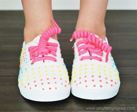 Glow-in-the-Dark Candy Button Shoes | artsy-fartsy mama