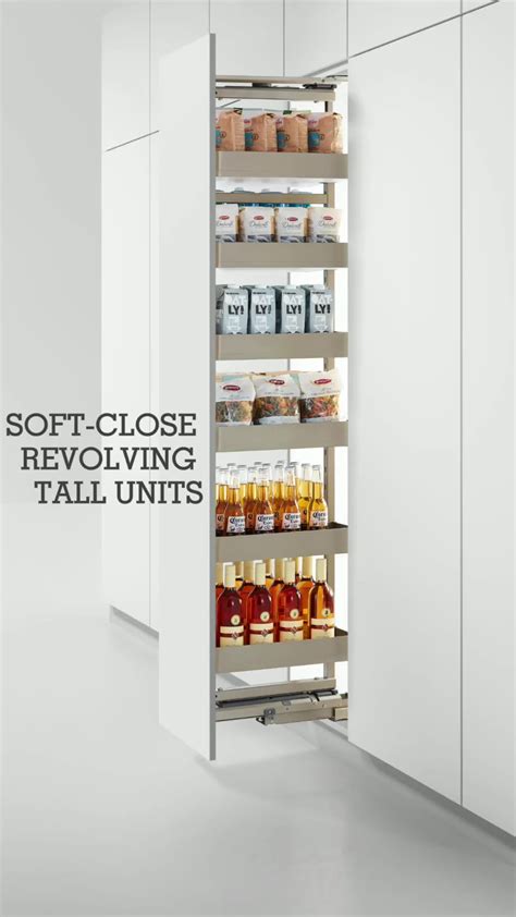 Nuomi Soft Close Revolving Pull Out Basket Tall Larder Unit Pantry