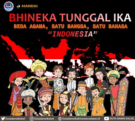 Poster Bhinneka Tunggal Ika – Duta Damai Kalimantan Selatan