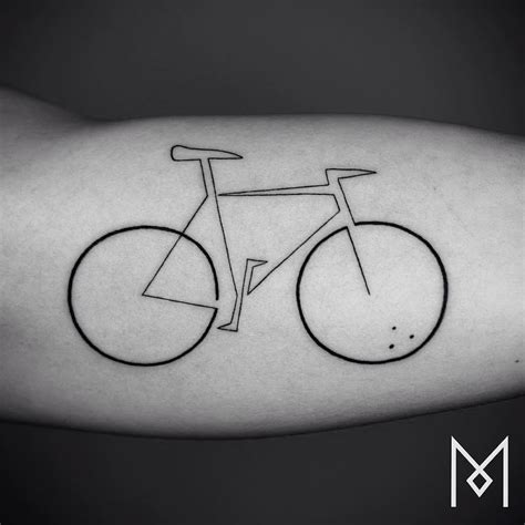 Minimalistic One Line Tattoos By Mo Gangi — Colossal