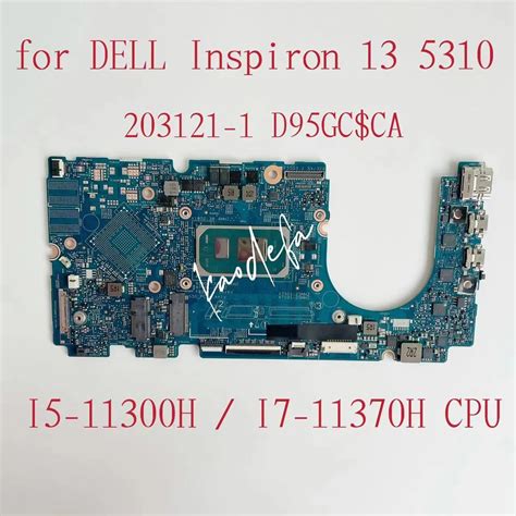 203121 1 Mainboard For DELL Inspiron 13 5310 Laptop Motherboard CPU I5