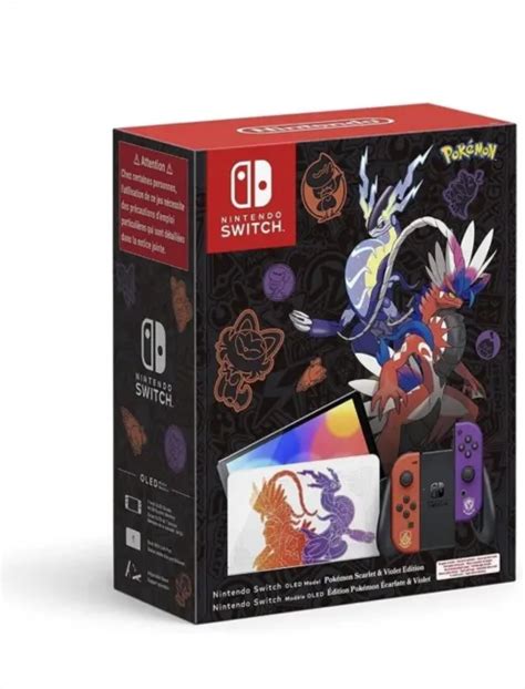 NINTENDO SWITCH MODÈLE OLED Pokémon Écarlate et Violet édition limitée