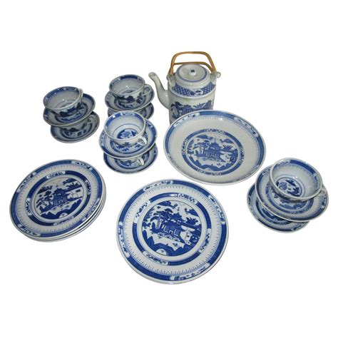 30 Piece Collection Of Blue And White Transferware For Sale At 1stdibs