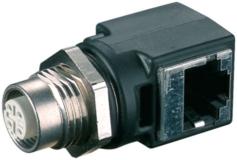 M12 Rj45 Ethernet Adapter 90° Murrelektronik