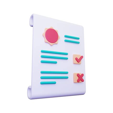 Icono De Examen 3d 10871603 PNG