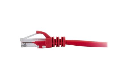 C2G (Legrand) 2FT Cat6 Snagless Unshielded (UTP) Pure Bare Copper Patch Cable 550MHz — Red (Single) (CG-C6-C6-UTP-2FT-RD-1PK)