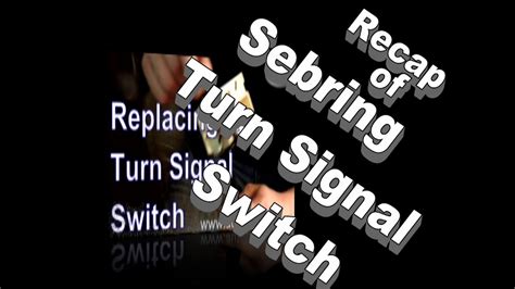 How To Install Universal Turn Signal Switch